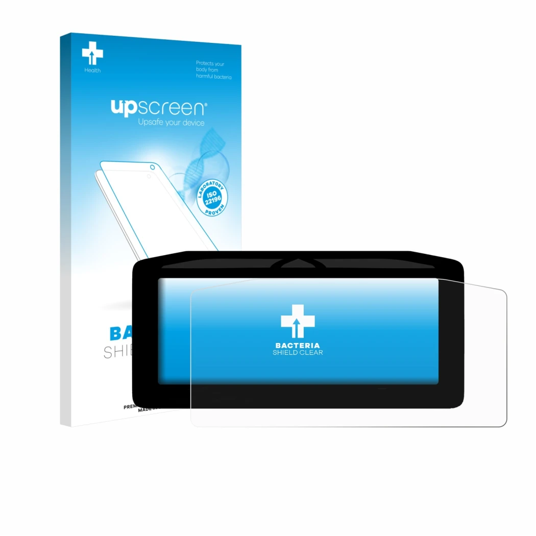 Front side of a product packaging with the brand logo upscreen. Next to it is the device Ducati Panigale V4 2025 shown with th