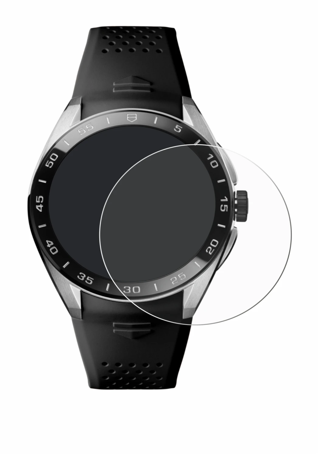 Image of the device TAG Heuer Connected Calibre E5 (45 mm) with a wide variety of screen protectors.
