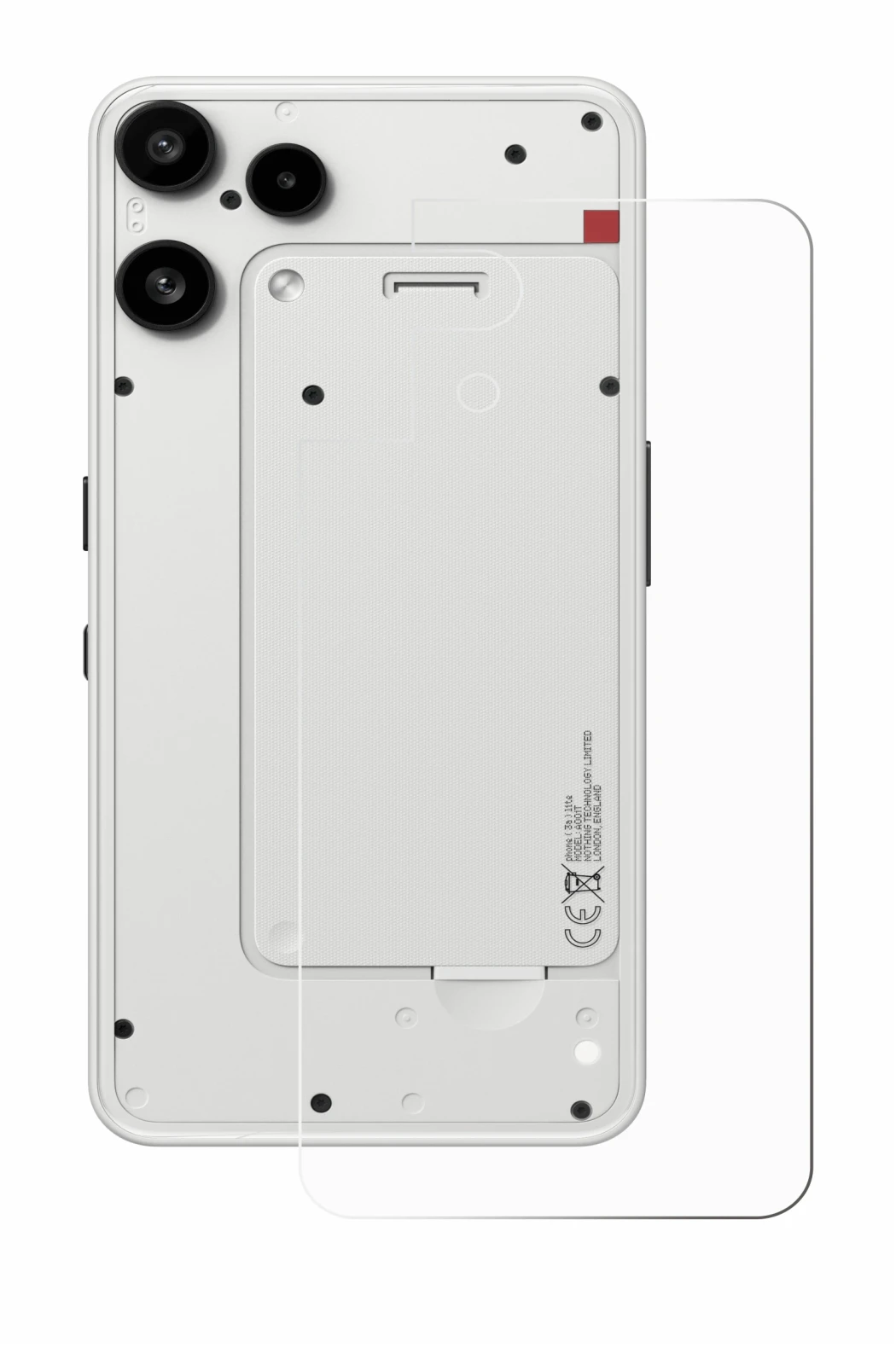 Image of the device Nothing Phone (3a) Lite (Back) with a wide variety of screen protectors.