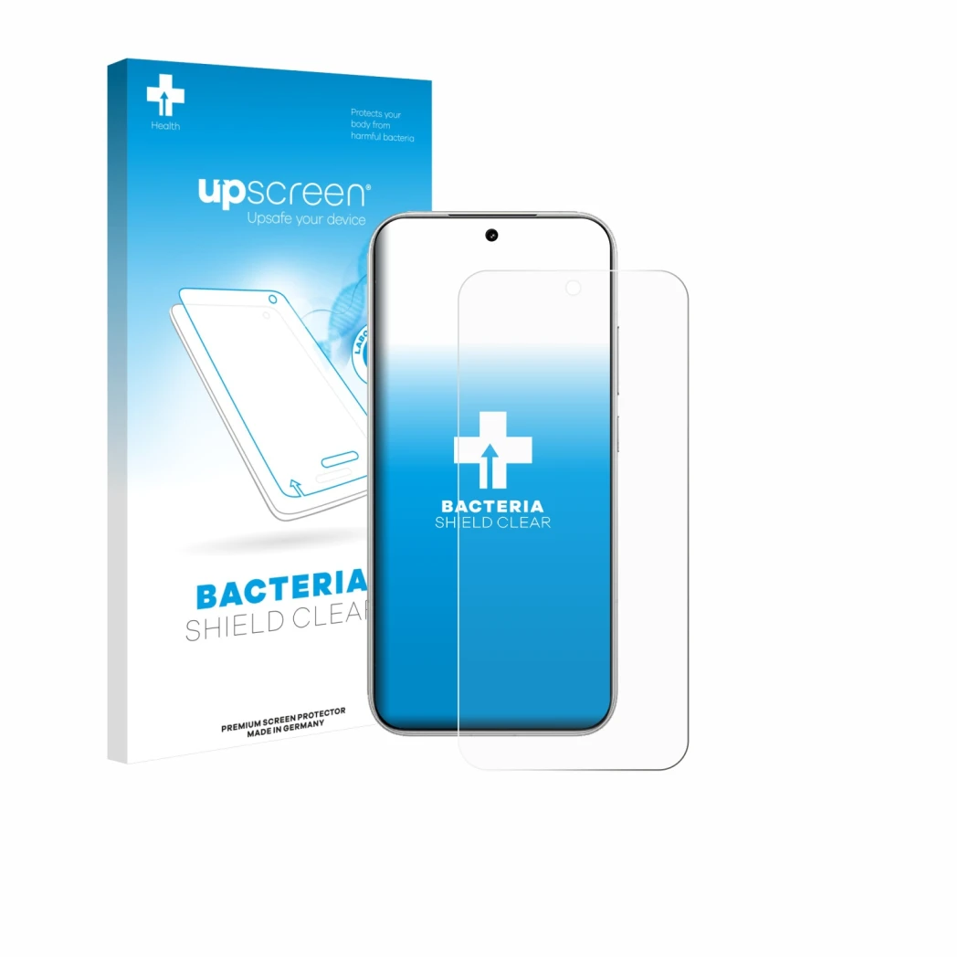 Front side of a product packaging with the brand logo upscreen. Next to it is the device Xiaomi Poco F8 Pro shown with the cor