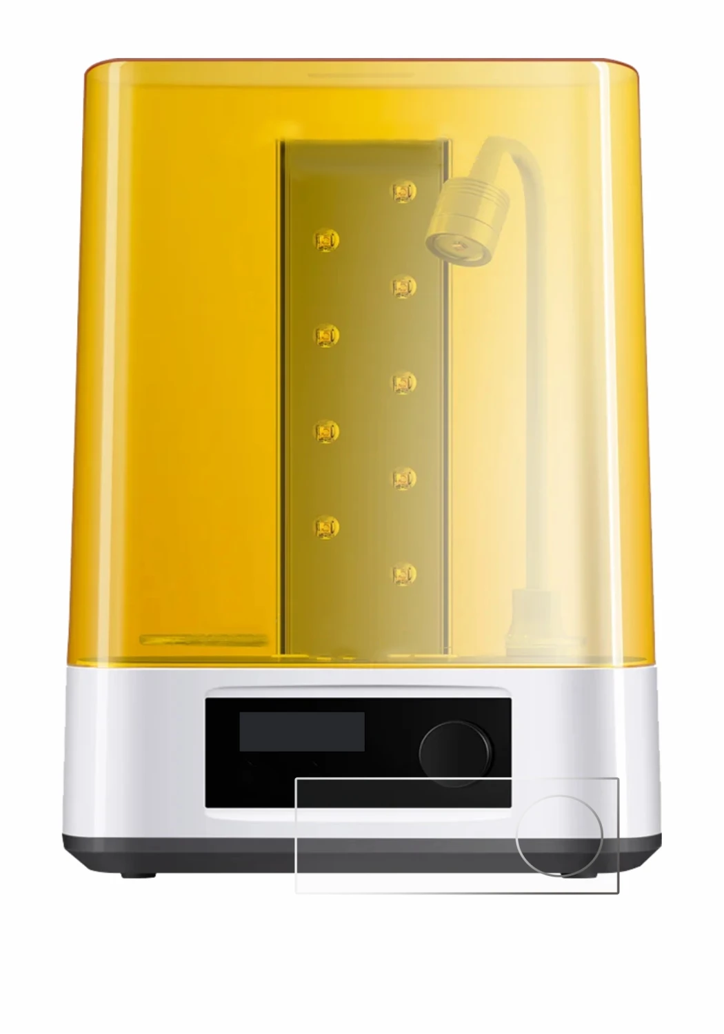 Image of the device Anycubic Wash & Cure 3 with a wide variety of screen protectors.