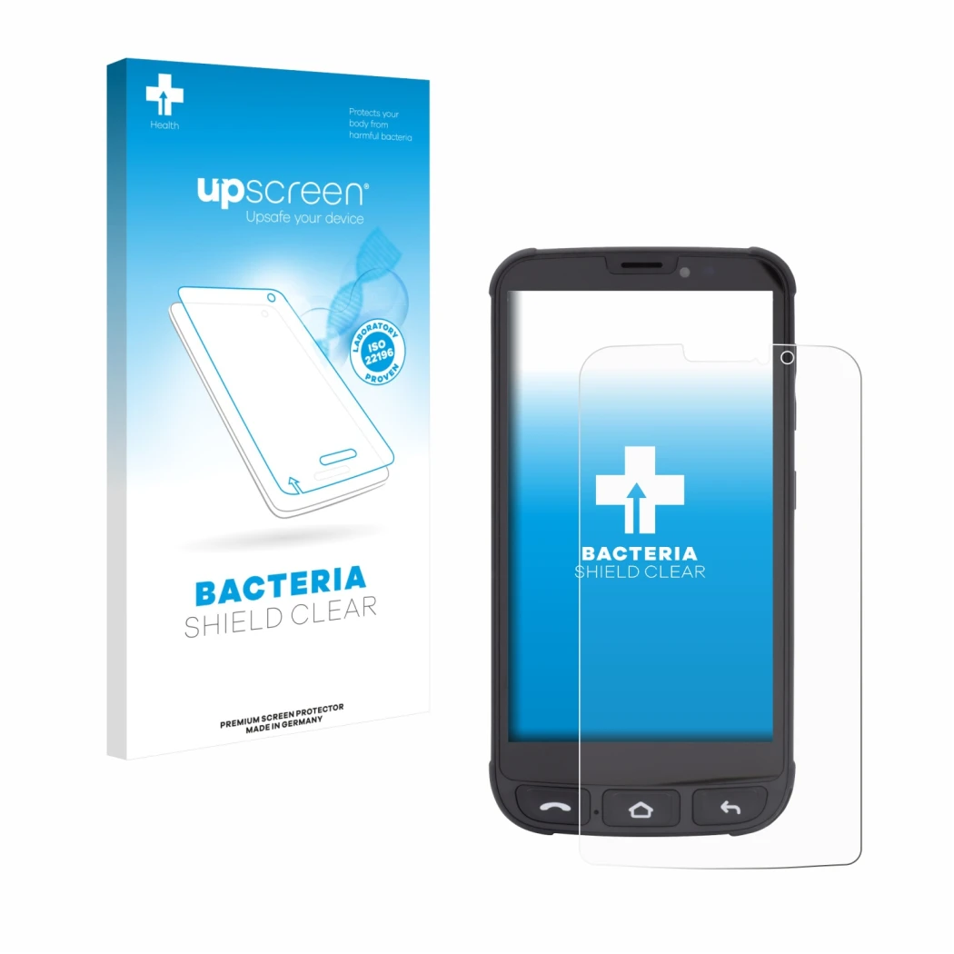 Front side of a product packaging with the brand logo upscreen. Next to it is the device Olympia Neo Mini shown with the corre