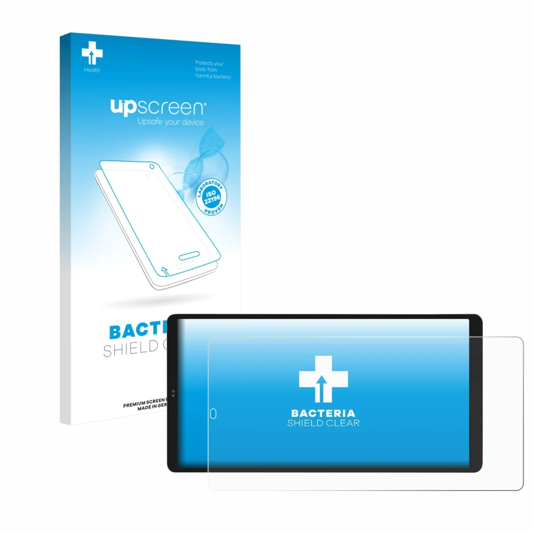 Front side of a product packaging with the brand logo upscreen. Next to it is the device Shelly Wall Display X2i shown with th