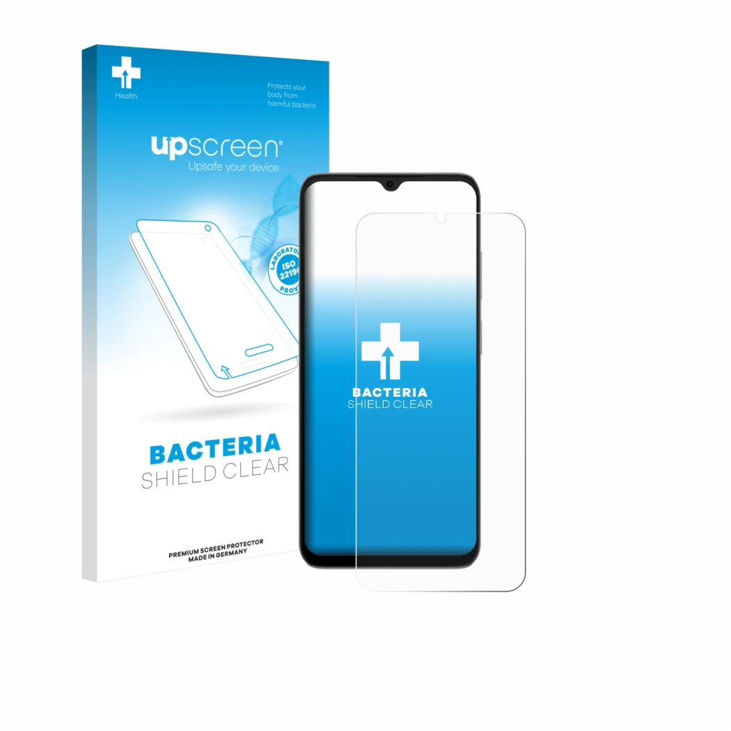 Front side of a product packaging with the brand logo upscreen. Next to it is the device Doogee Note 56X Pro shown with the co