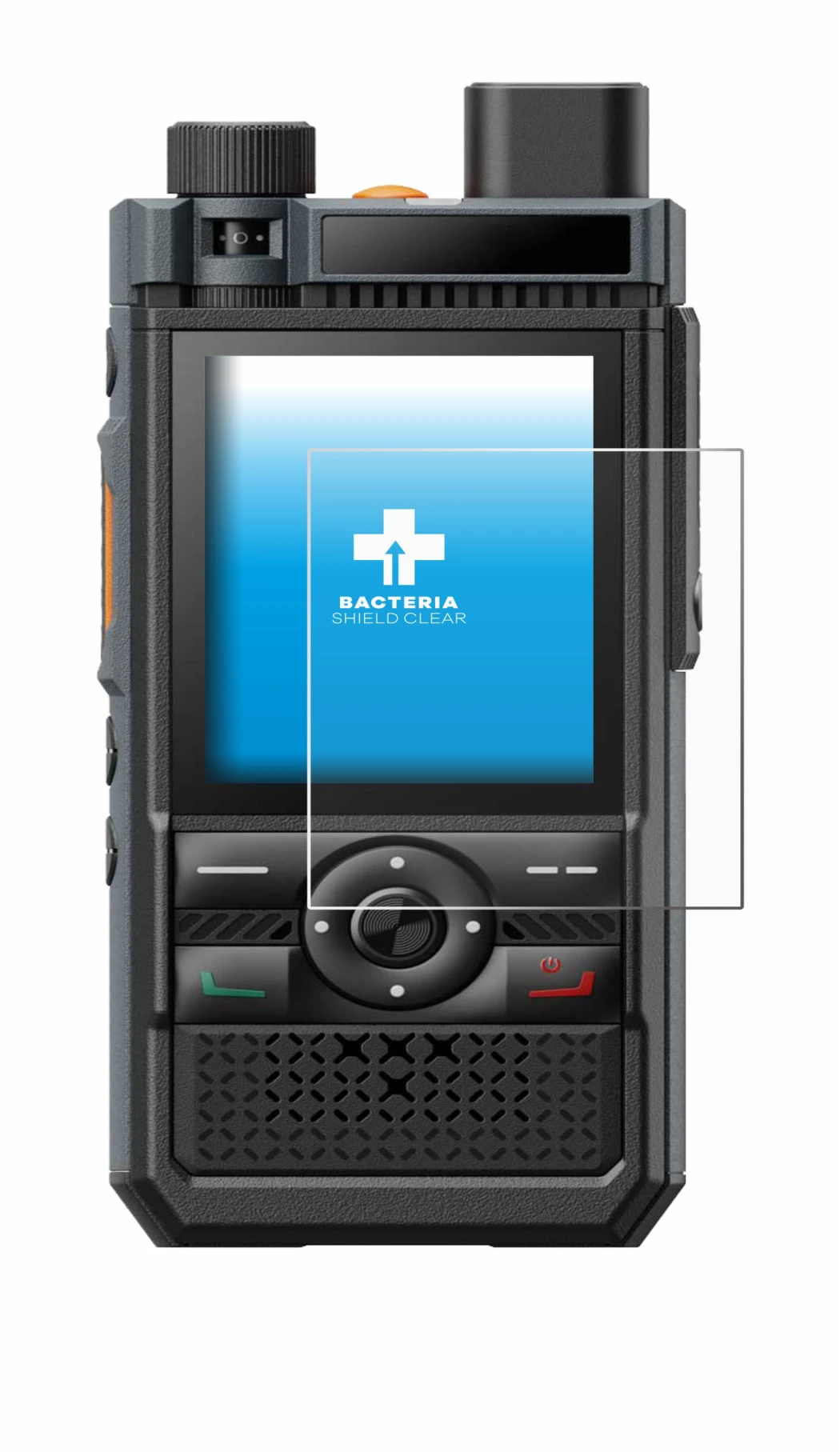 Image of the device Hytera P50 Pro with a wide variety of screen protectors.