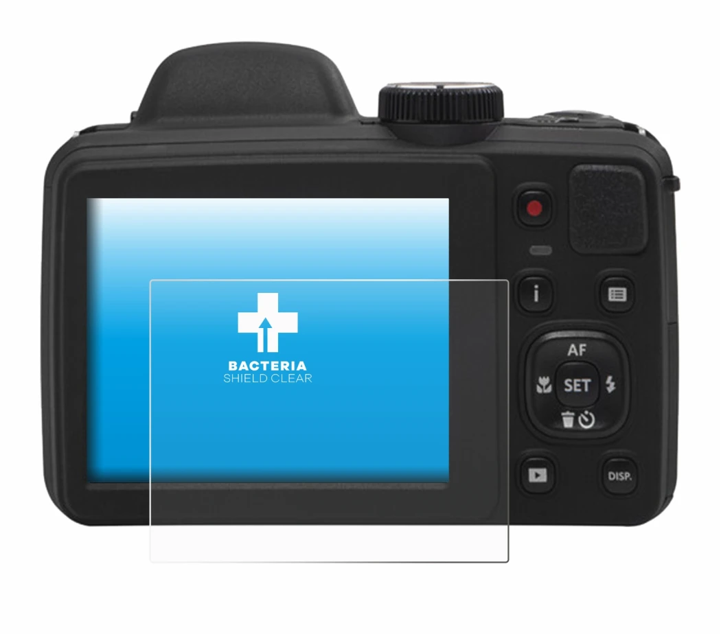 Image of the device Kodak Pixpro AZ405 with a wide variety of screen protectors.