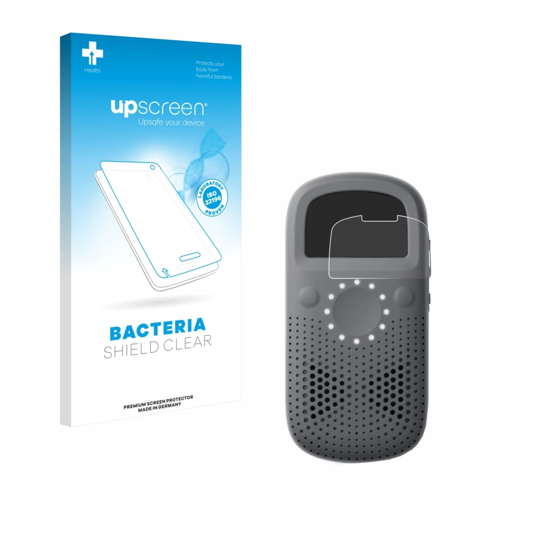 Front side of a product packaging with the brand logo upscreen. Next to it is the device Relay X shown with the corresponding 