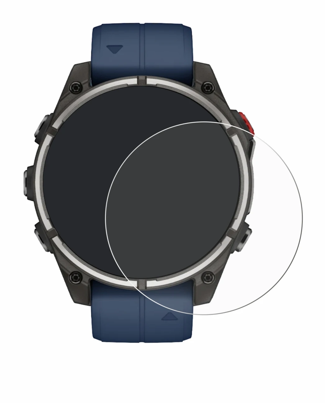 Image of the device Garmin quatix 8 Pro (47 mm) with a wide variety of screen protectors.