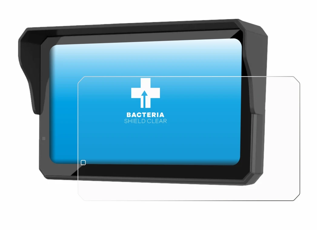 Image of the device Carpuride W602S Pro with a wide variety of screen protectors.