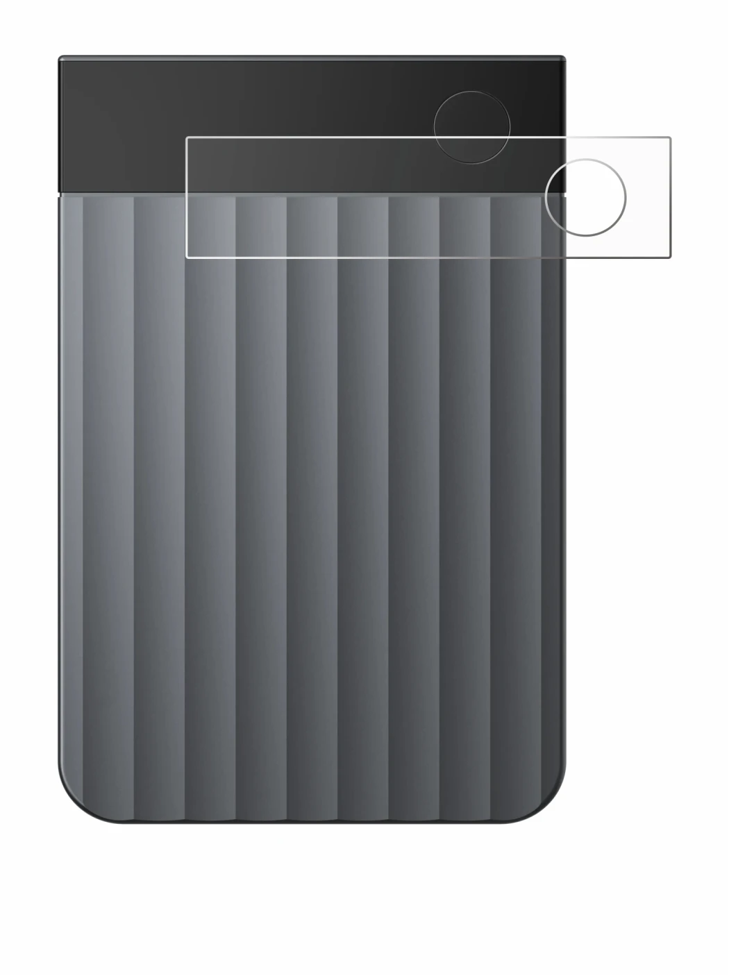 Image of the device PLAUD Note Pro with a wide variety of screen protectors.