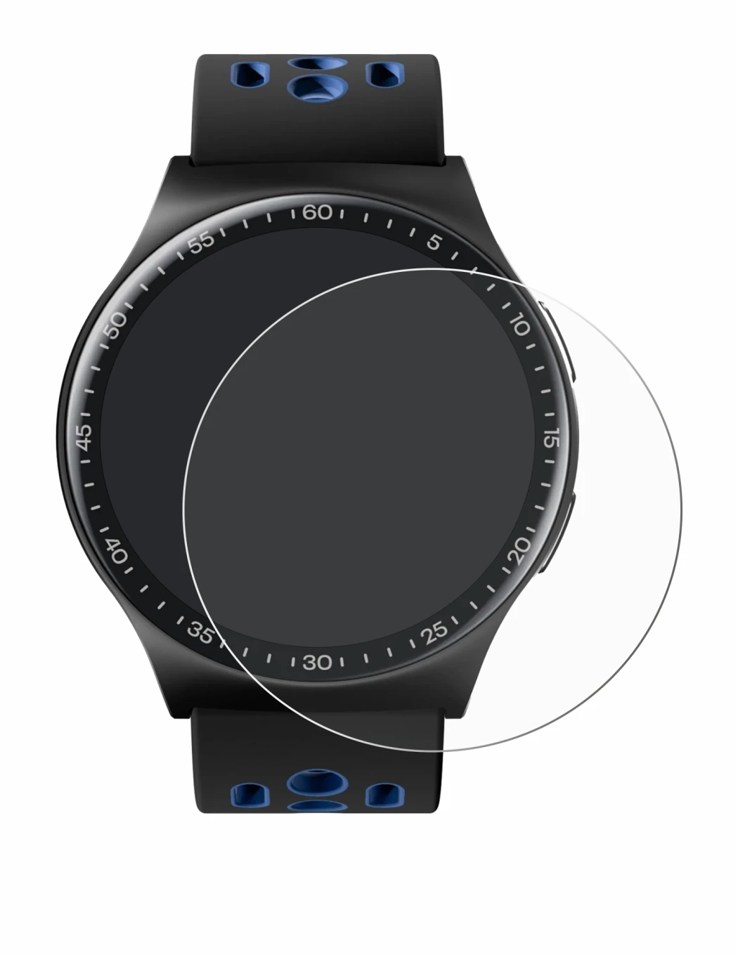 Image of the device Reebok Pulse Smartwatch with a wide variety of screen protectors.