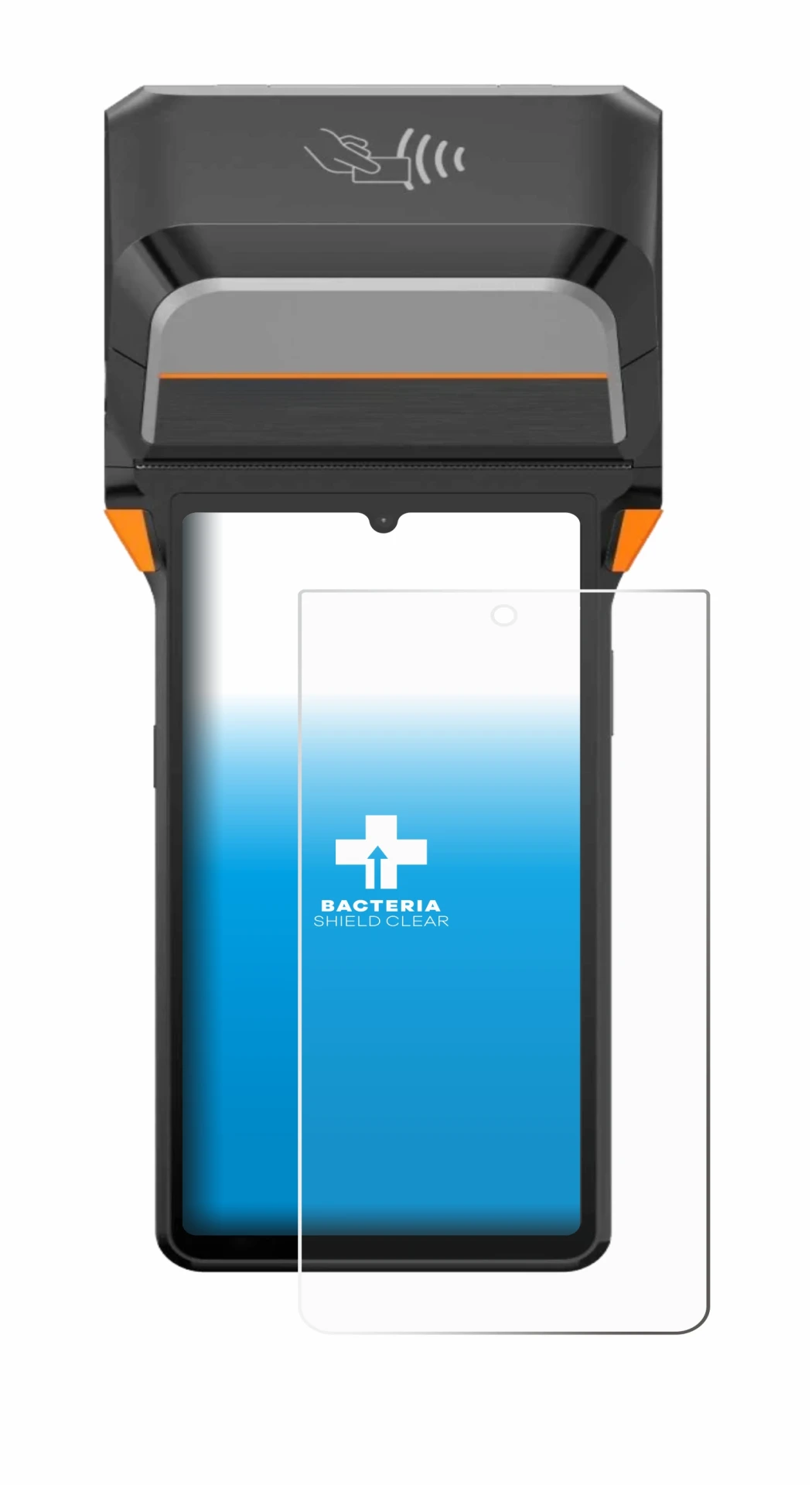 Image of the device Sunmi V3 Plus with a wide variety of screen protectors.