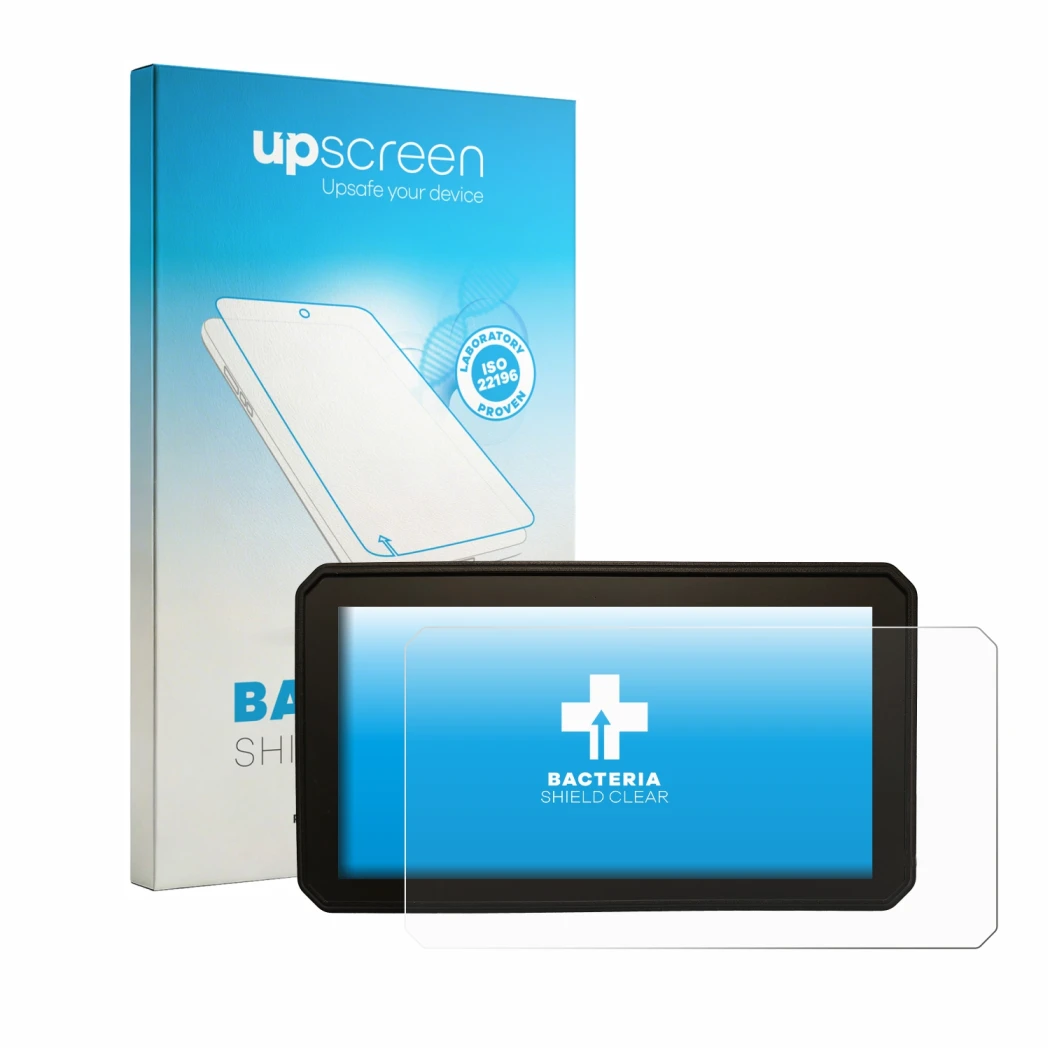 Front side of a product packaging with the brand logo upscreen. Next to it is the device Interphone Sync55B shown with the cor