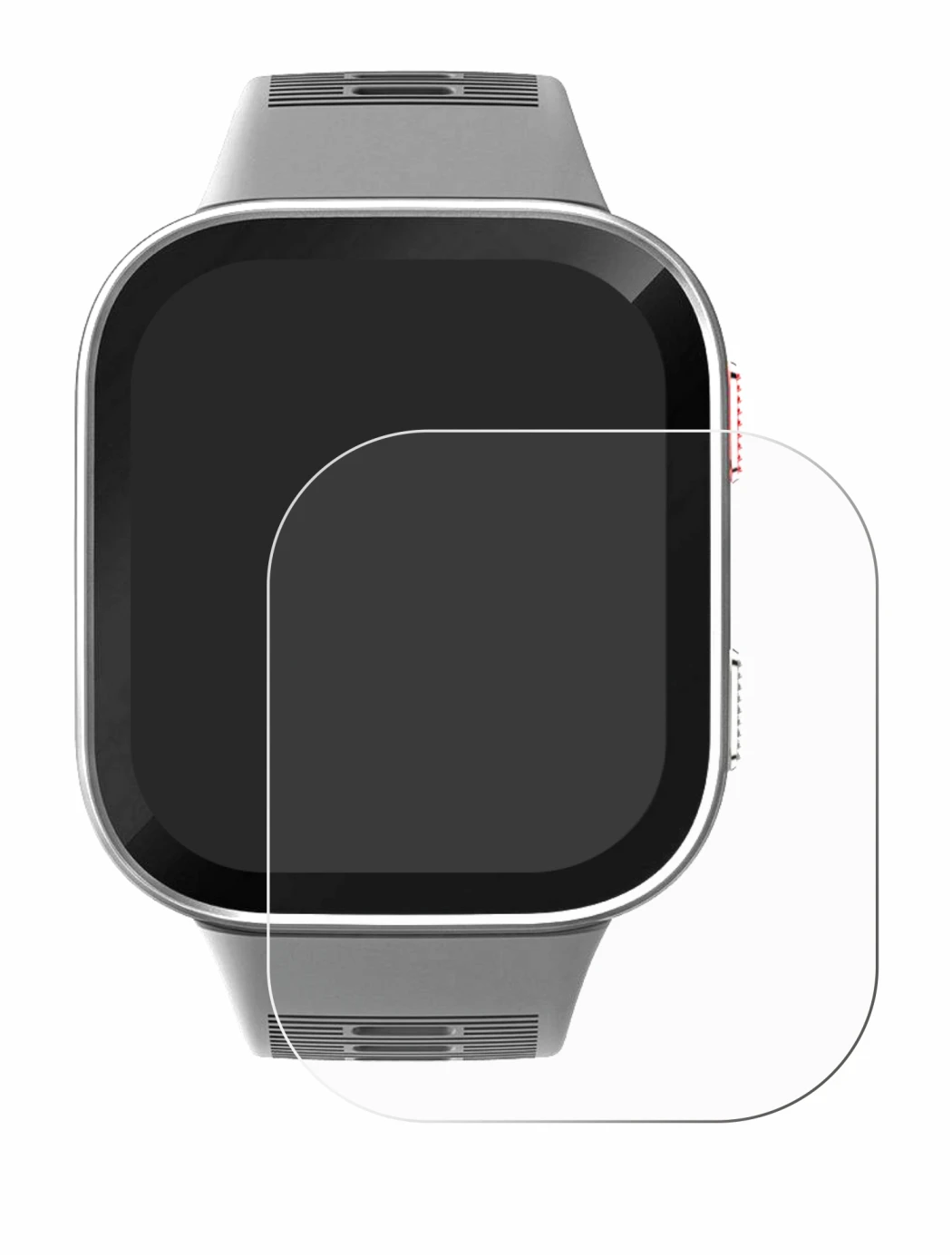 Image of the device Amazfit Bip Max with a wide variety of screen protectors.