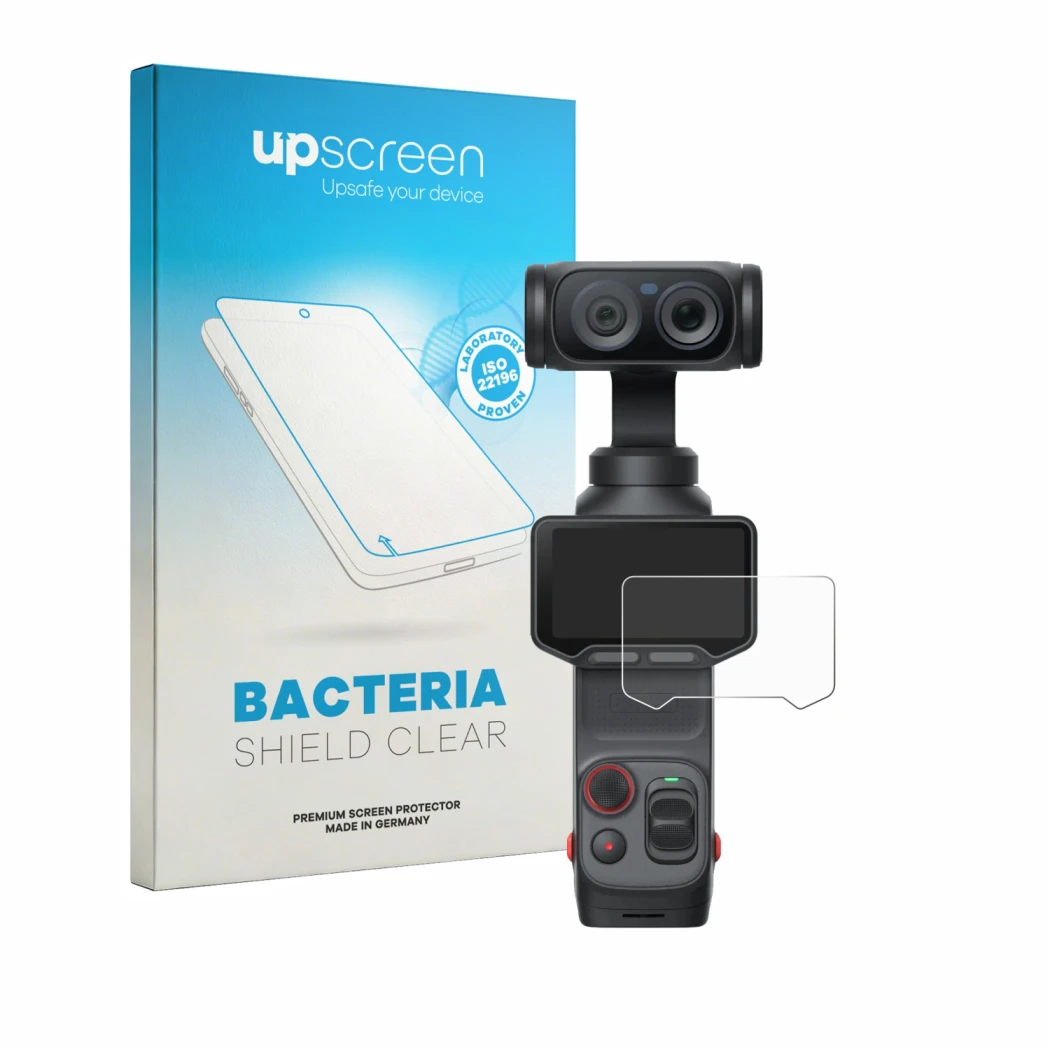 Front side of a product packaging with the brand logo upscreen. Next to it is the device Insta360 Luna Ultra shown with the co