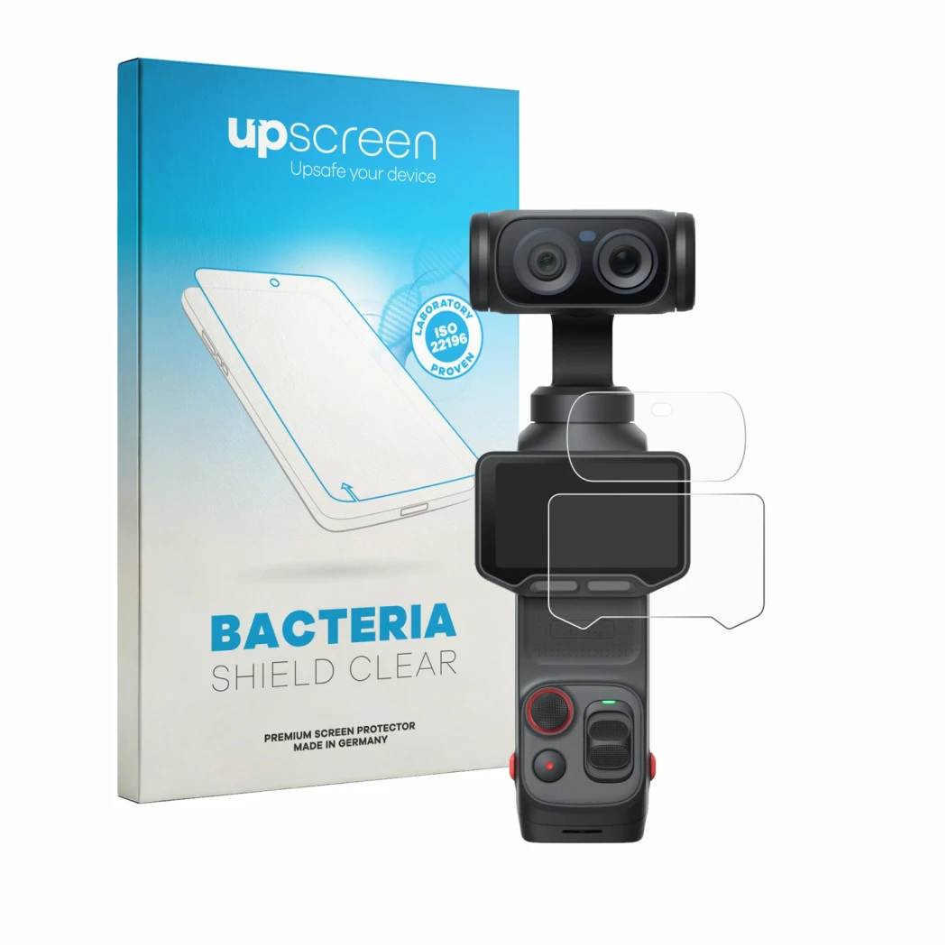 Front side of a product packaging with the brand logo upscreen. Next to it is the device Insta360 Luna Ultra (Display + Lens)