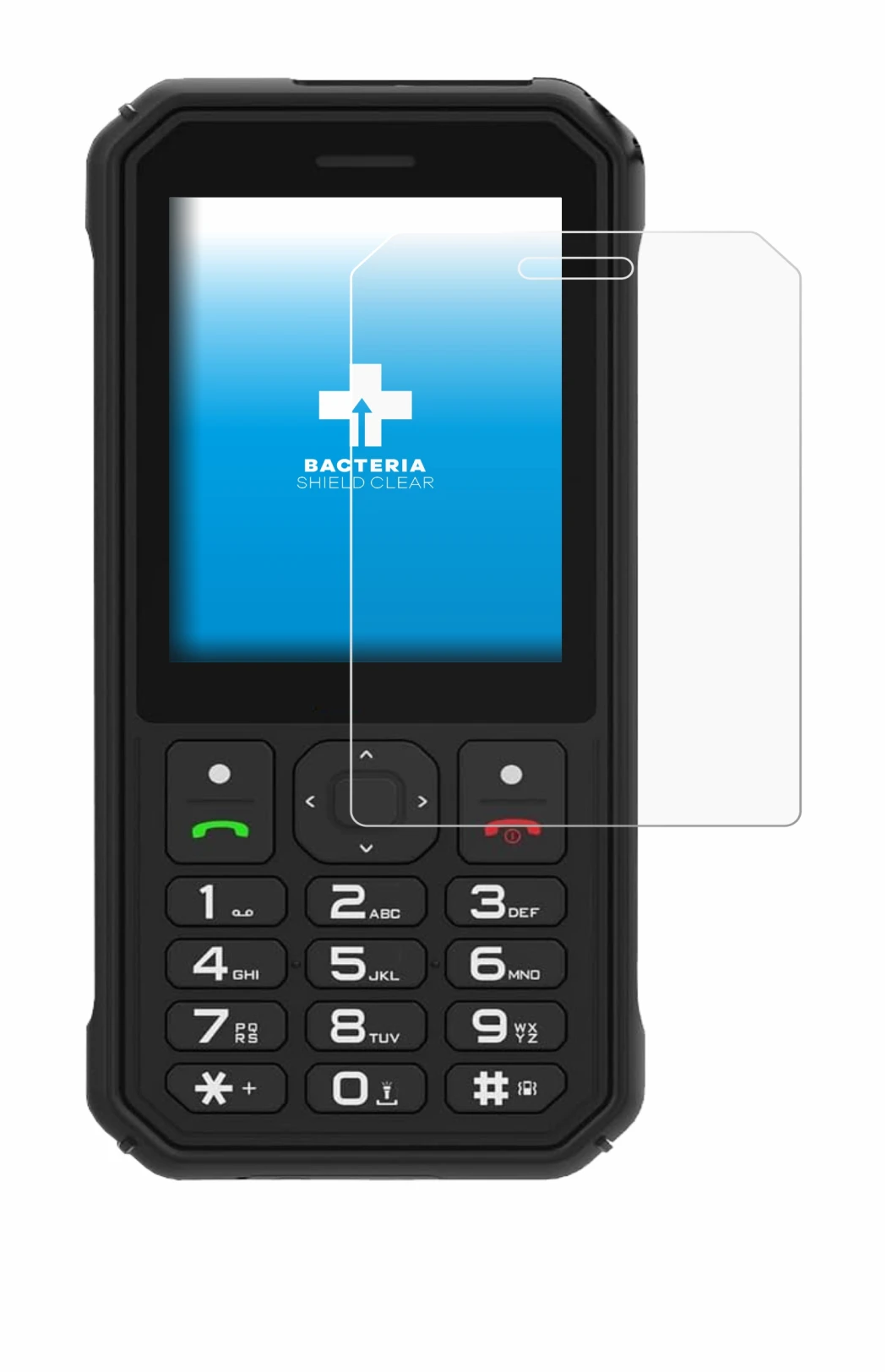 Image of the device AGM M11 with a wide variety of screen protectors.