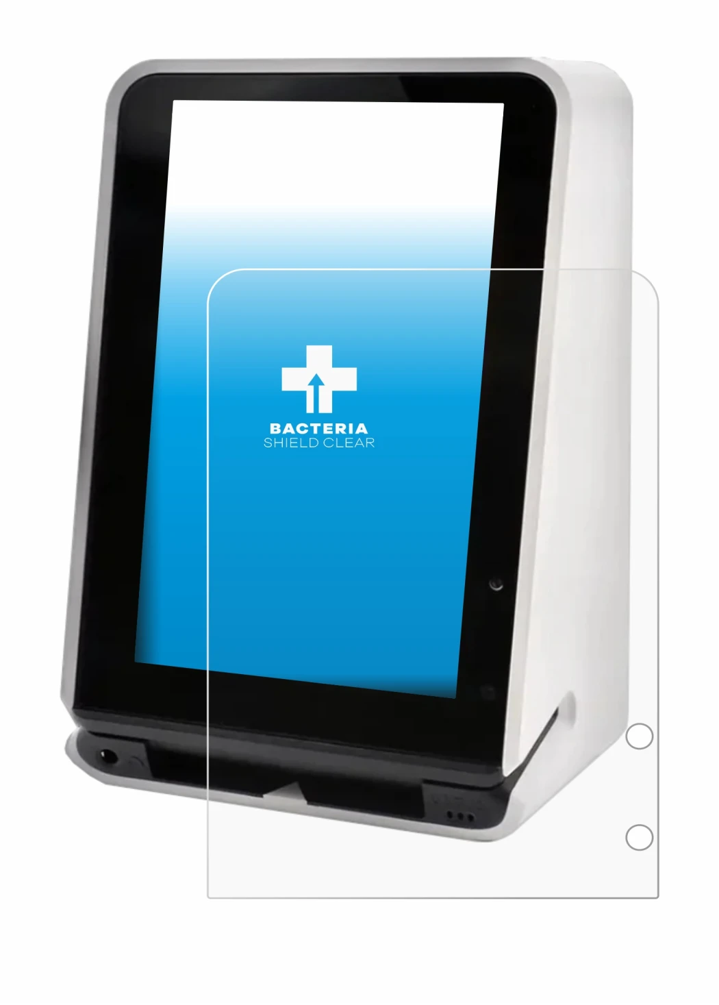 Image of the device SENVEND UX700 with a wide variety of screen protectors.