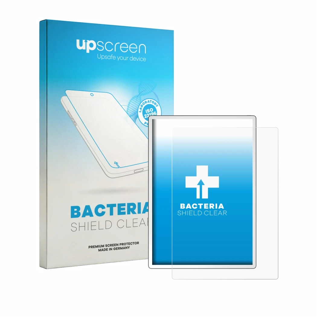 Front side of a product packaging with the brand logo upscreen. Next to it is the device PocketBook InkPad One shown with the