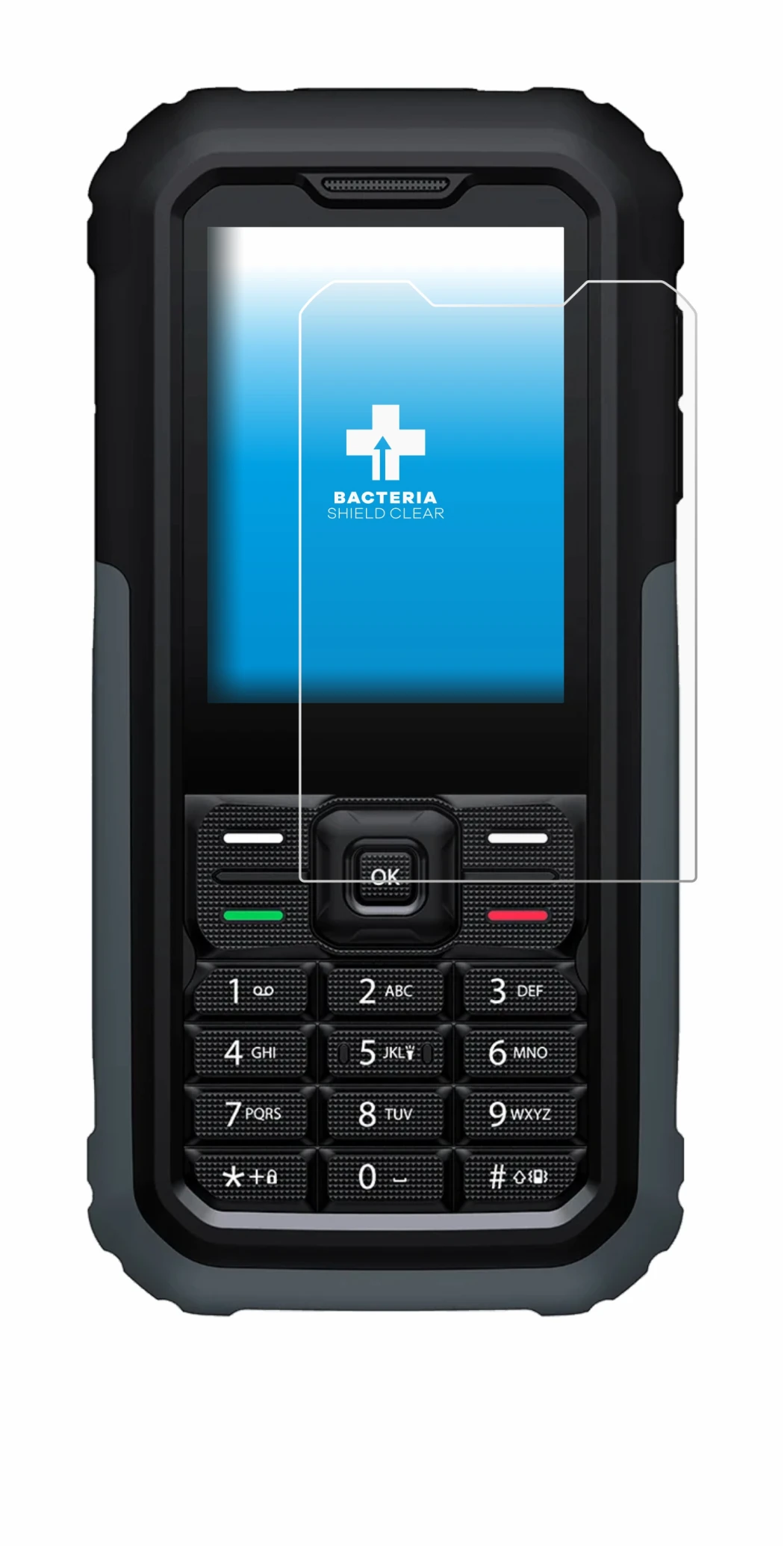 Image of the device TCL OneTouch 5044 with a wide variety of screen protectors.