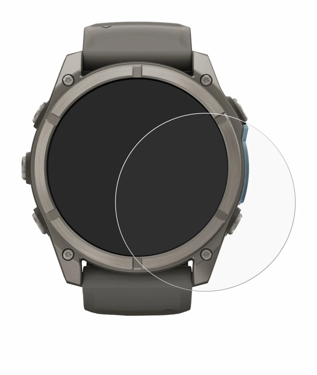 Image of the device Garmin Fenix 9 (51 mm) with a wide variety of screen protectors.