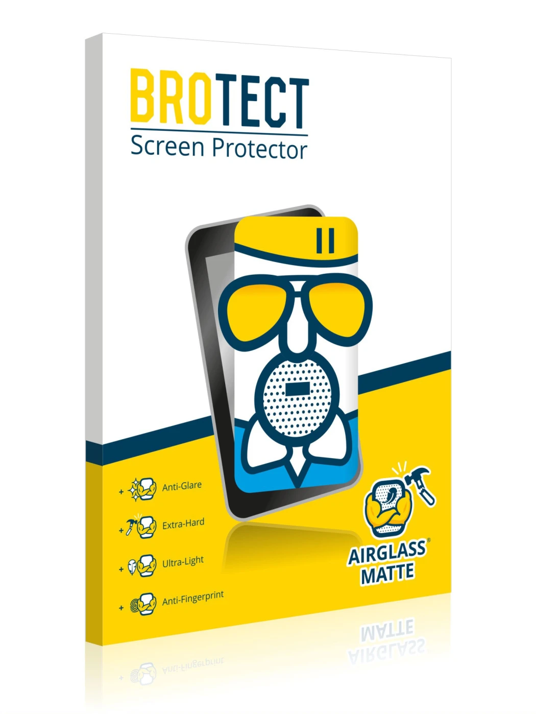 Front side of a product packaging with the brand logo BROTECT