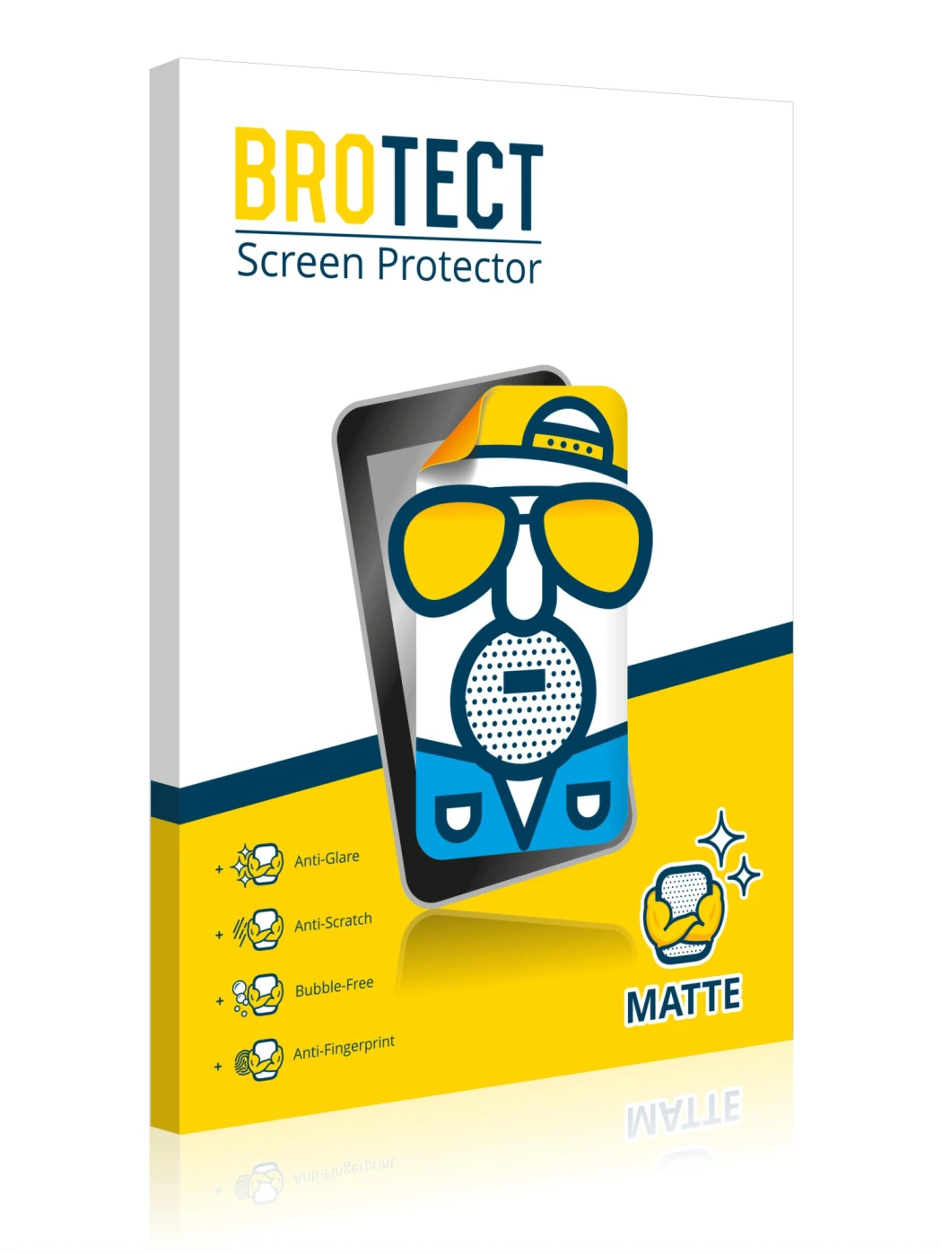 Front side of a product packaging with the brand logo BROTECT
