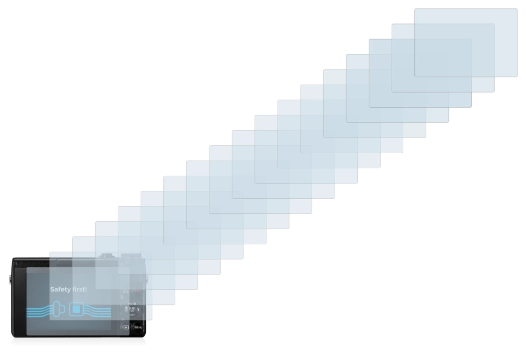 Image of the device Canon PowerShot G7 X G7X with a wide variety of screen protectors.