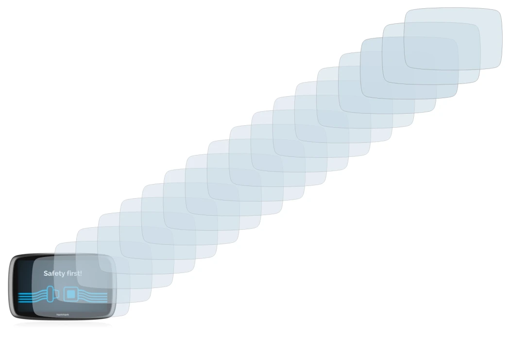 Image of the device TomTom GO 6100 with a wide variety of screen protectors.