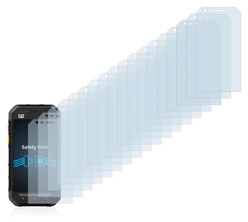 Image of the device Caterpillar Cat S30 with a wide variety of screen protectors.