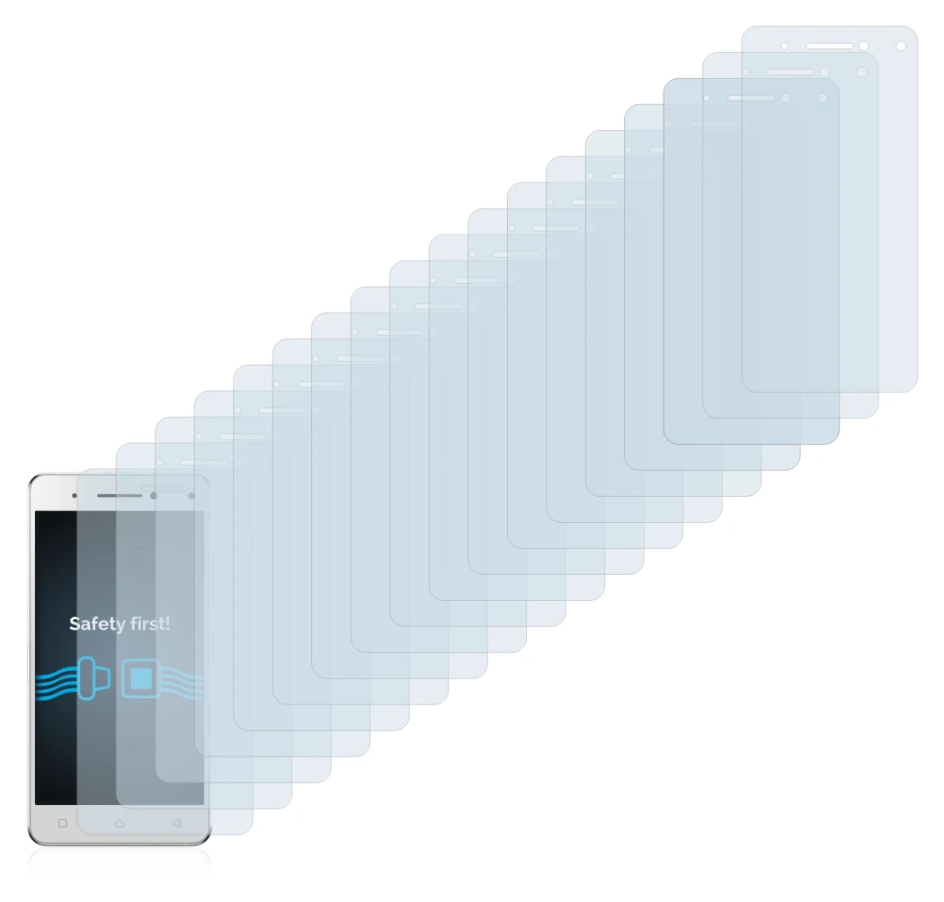 Image of the device Lenovo Vibe S1 with a wide variety of screen protectors.