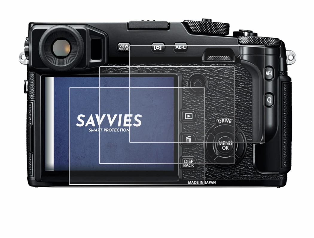 Image of the device Fujifilm X-Pro2 with a wide variety of screen protectors.