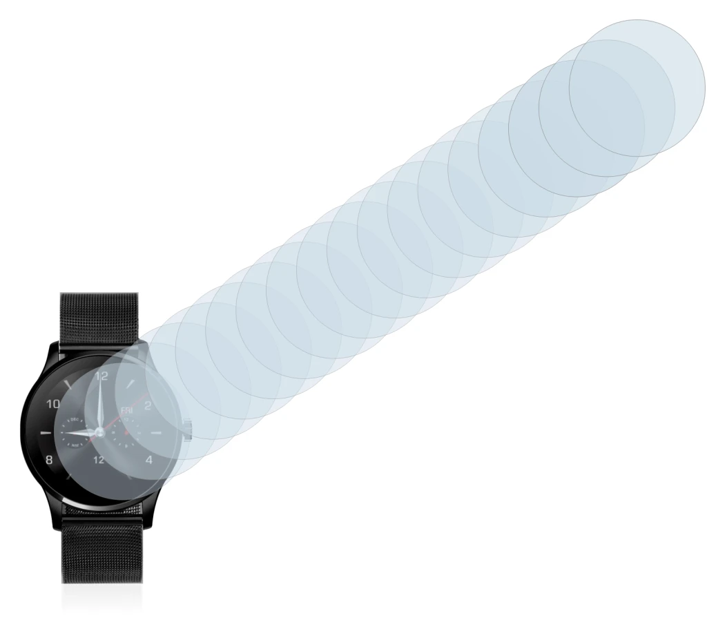 Image of the device KKmoon K88H with a wide variety of screen protectors.