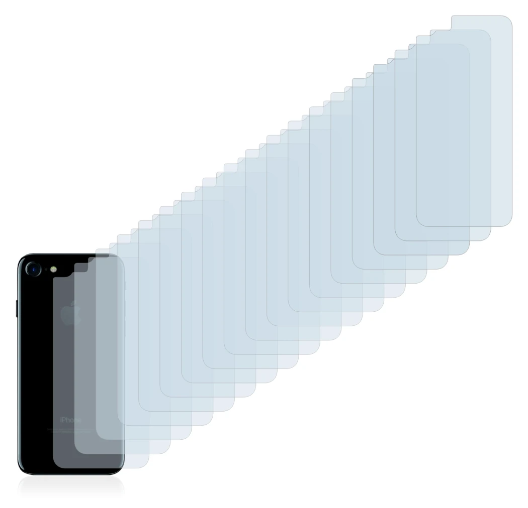 Image of the device Apple iPhone 7 Back (entire surface) with a wide variety of screen protectors.