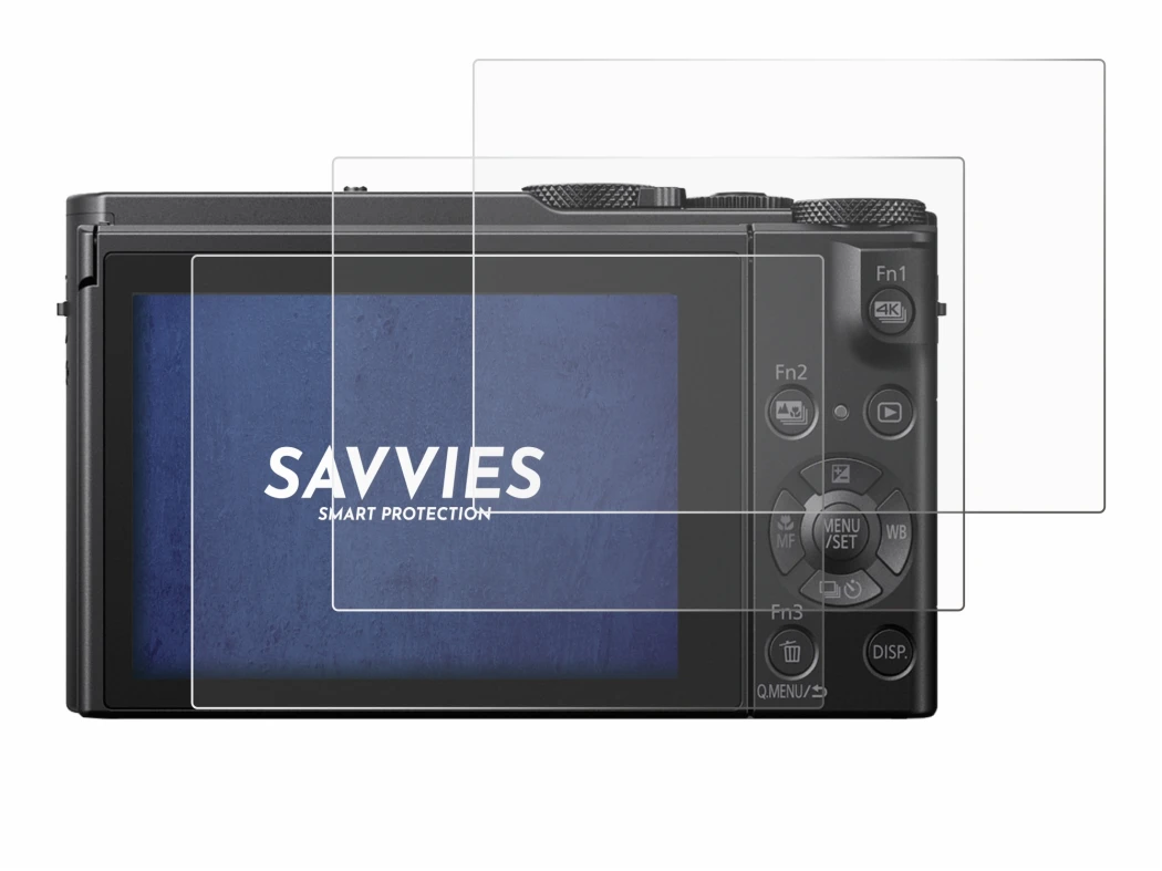 Image of the device Panasonic Lumix DMC-LX15 with a wide variety of screen protectors.