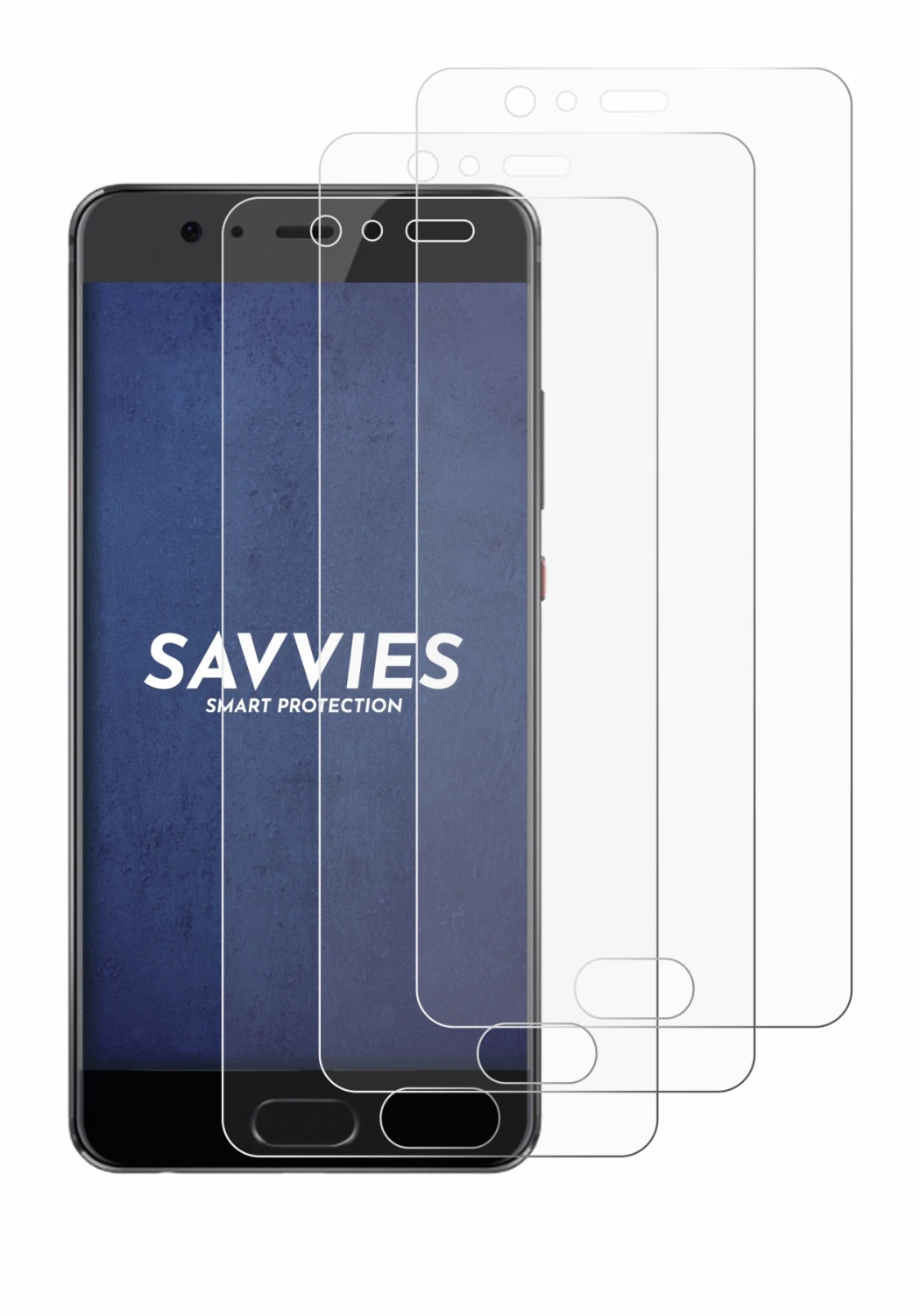 Image of the device Huawei P10 Plus with a wide variety of screen protectors.