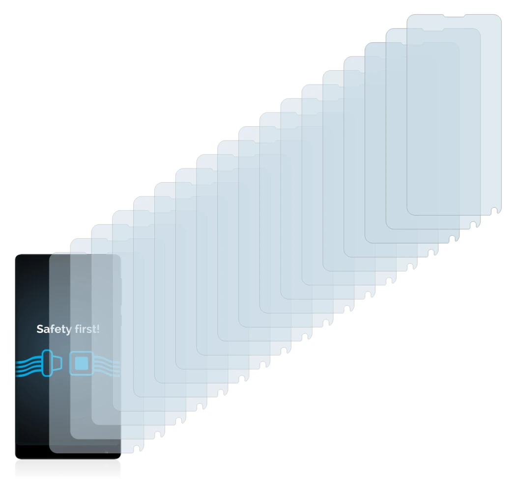 Image of the device Xiaomi Mi Mix 2 with a wide variety of screen protectors.
