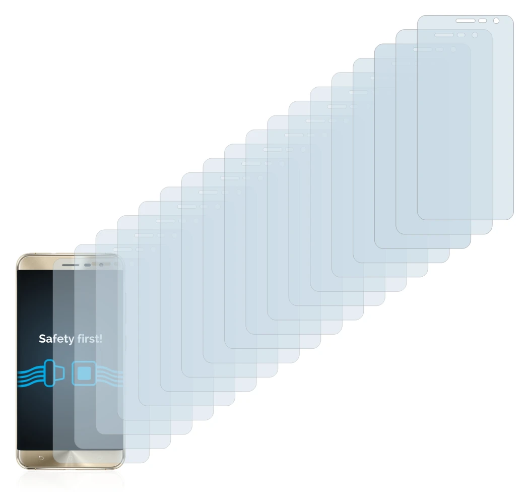 Image of the device ASUS ZenFone 3 ZE552KL with a wide variety of screen protectors.
