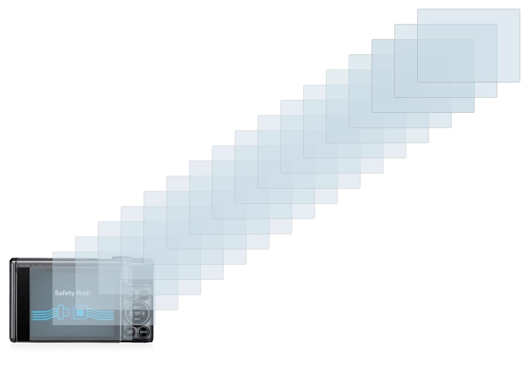 Image of the device Canon PowerShot SX730 HS with a wide variety of screen protectors.