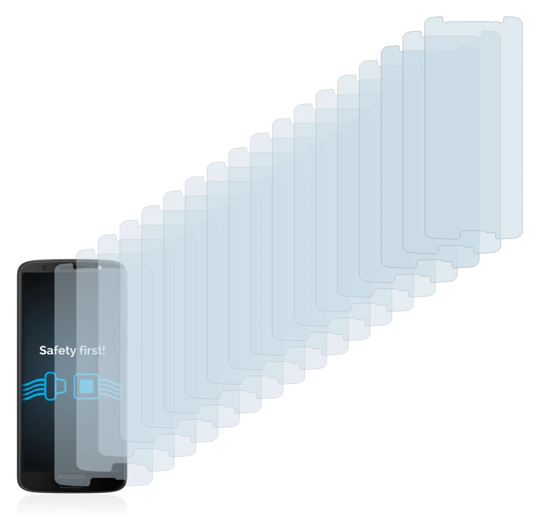 Image of the device Motorola Moto G6 with a wide variety of screen protectors.
