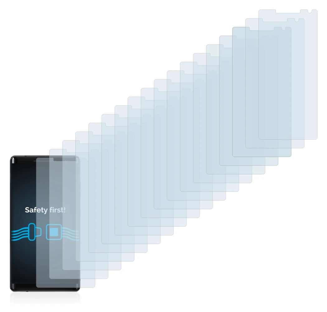 Image of the device Nokia 8 Sirocco with a wide variety of screen protectors.