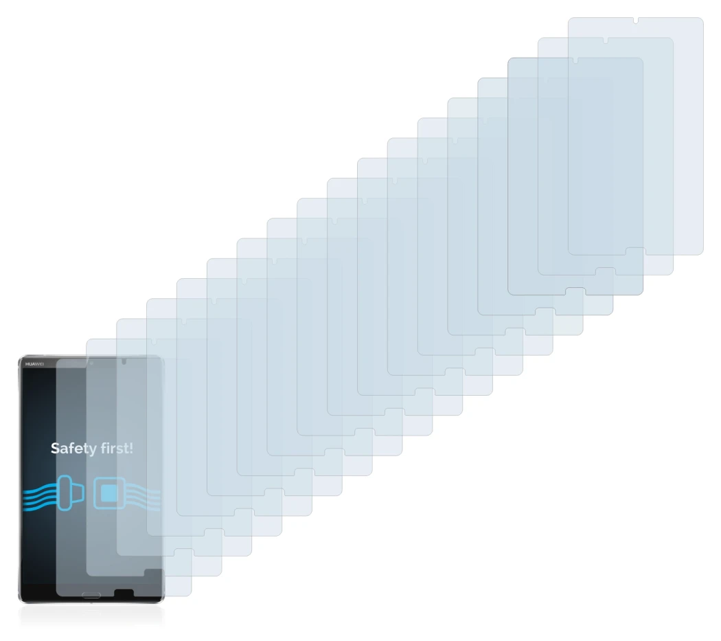 Image of the device Huawei MediaPad M5 8.4 with a wide variety of screen protectors.