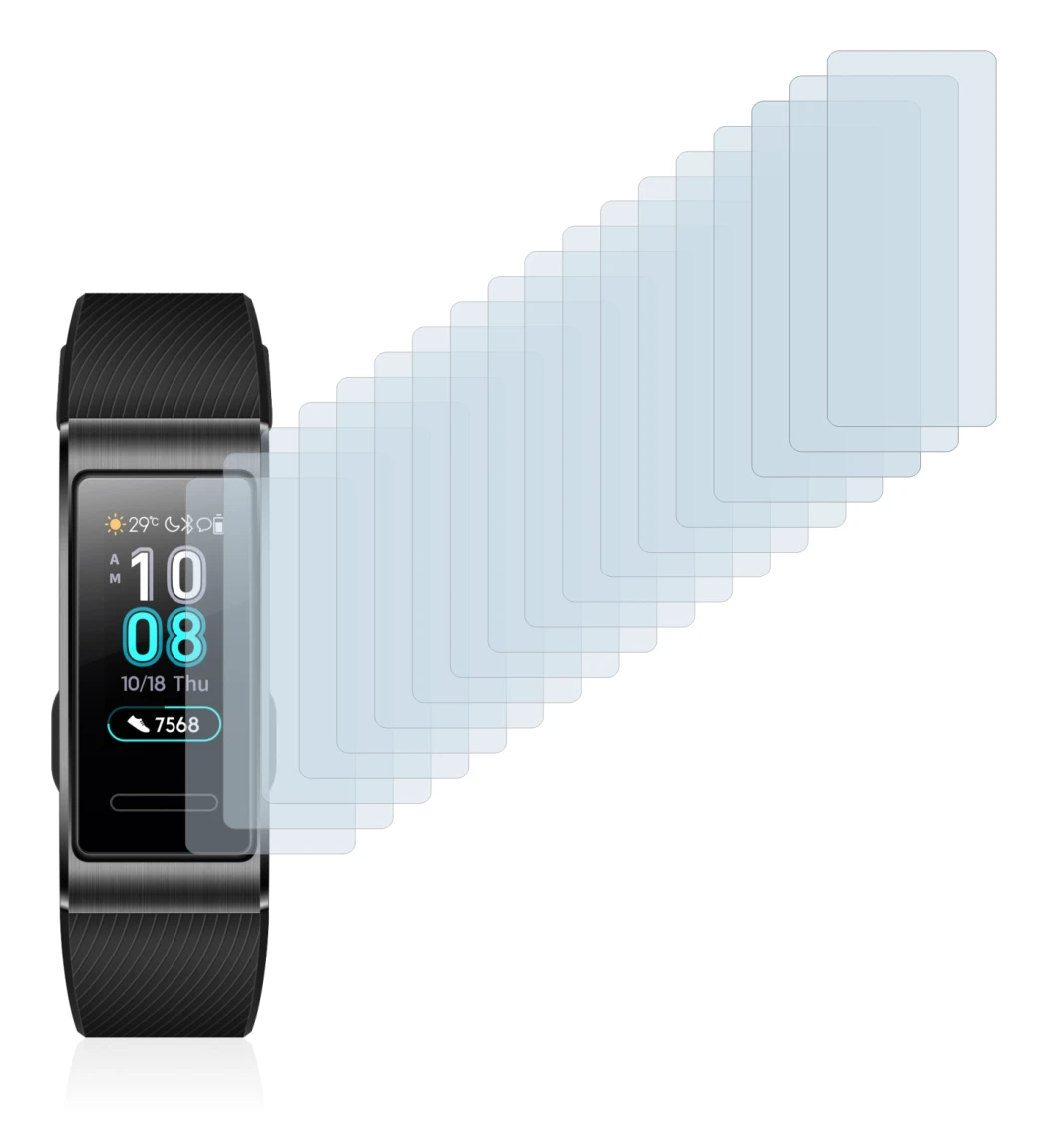 Image of the device Huawei Band 3 Pro with a wide variety of screen protectors.