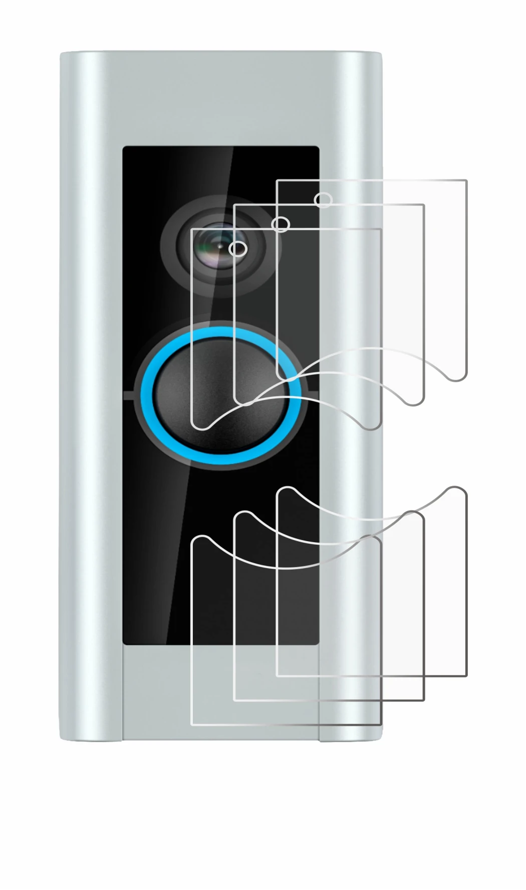 Image of the device Ring Video Doorbell Pro (Version 2) with a wide variety of screen protectors.