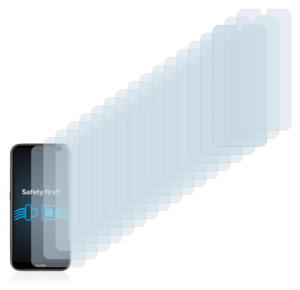 Image of the device Nokia 4.2 with a wide variety of screen protectors.