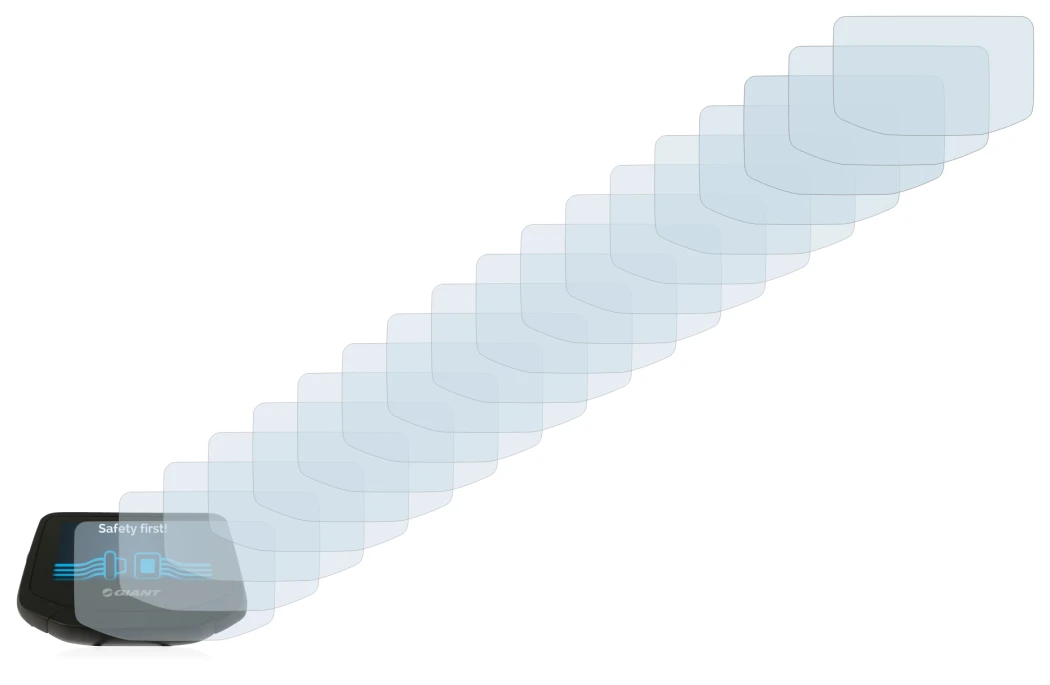 Image of the device Giant RideControl Evo with a wide variety of screen protectors.