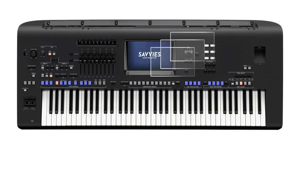 Image of the device Yamaha Genos with a wide variety of screen protectors.