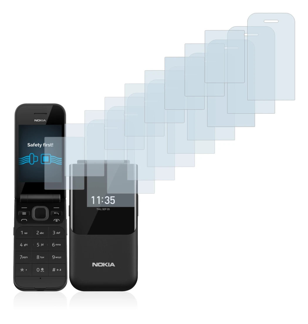 Image of the device Nokia 2720 Flip with a wide variety of screen protectors.