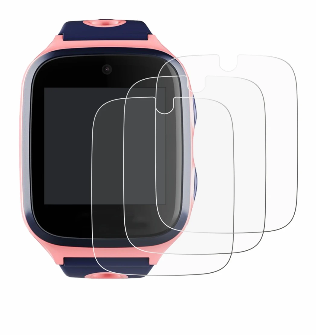 Image of the device Xplora 4 with a wide variety of screen protectors.