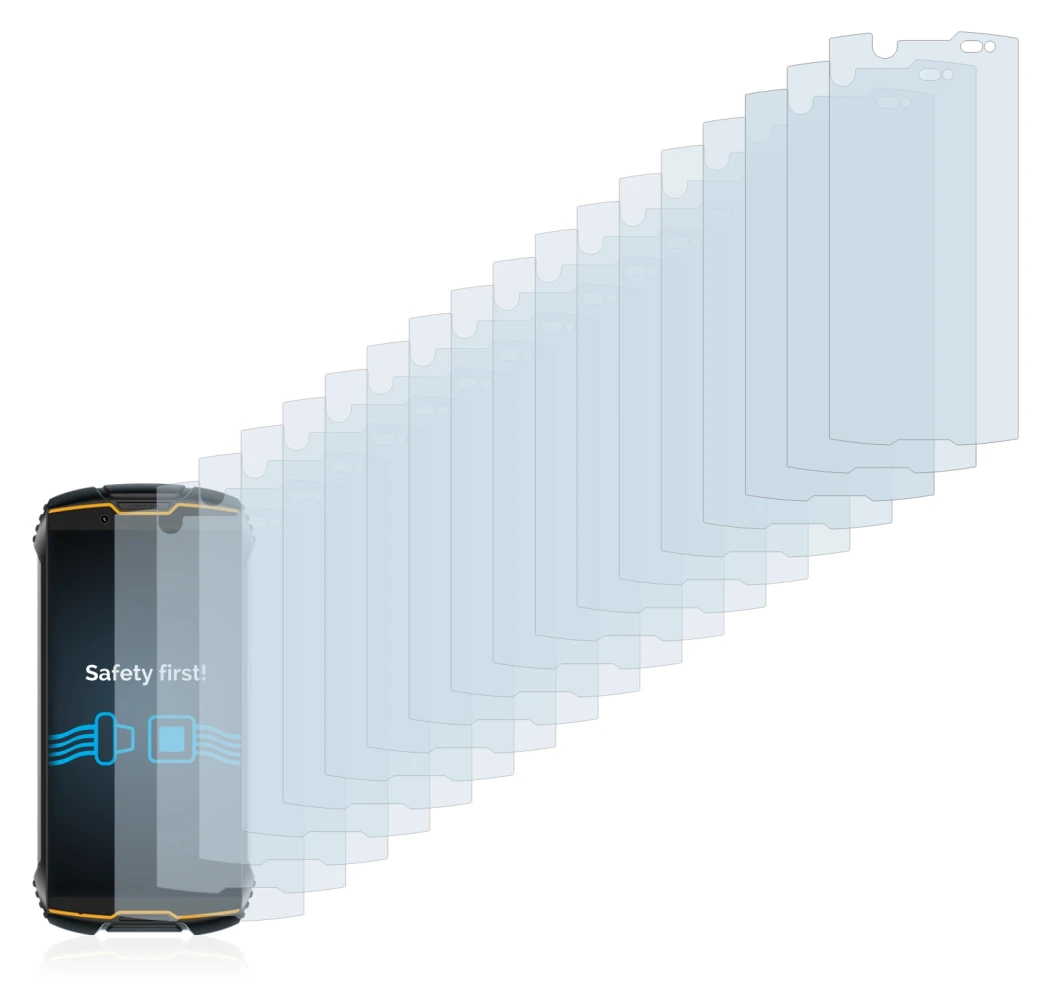 Image of the device Cubot King Kong Mini with a wide variety of screen protectors.